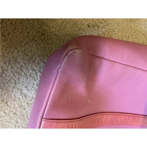 Vintage Pink Coach Leather Tote Bag With Silver Hardware - Heavily Used - Picture 14 of 16